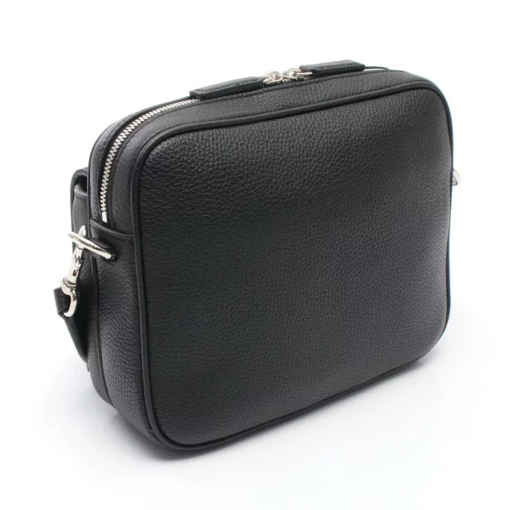 Gucci Stripe Bag Shoulder Web Black Leather
